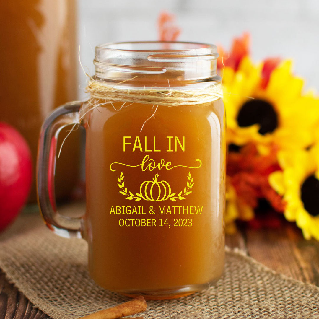 Fall in love mason jars