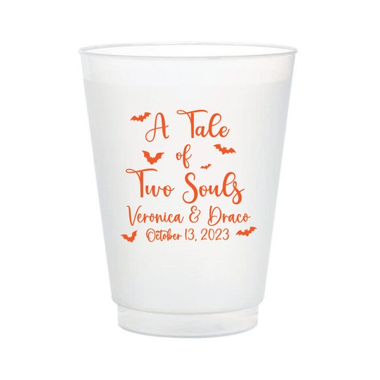 A Tale of Two Souls Frosted Wedding Flex Cups