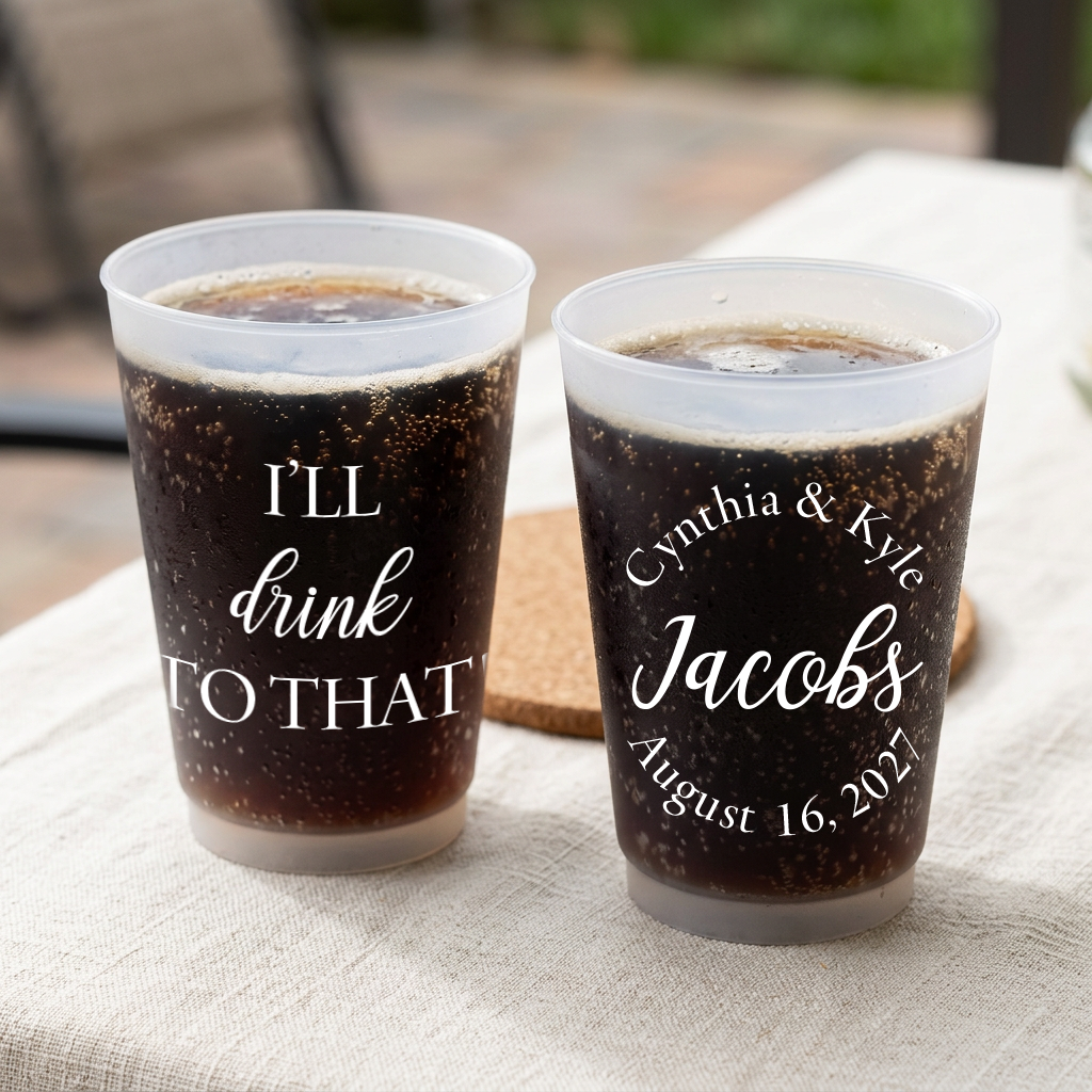 Tazas de boda esmeriladas: ¡el mejor día de todos! Diseño
