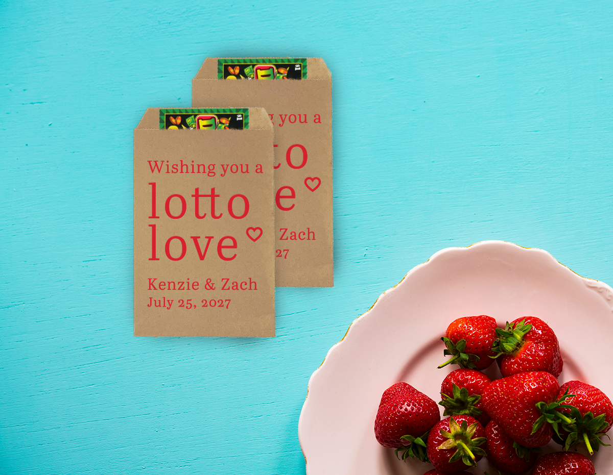 Lotto Love Favor Bags