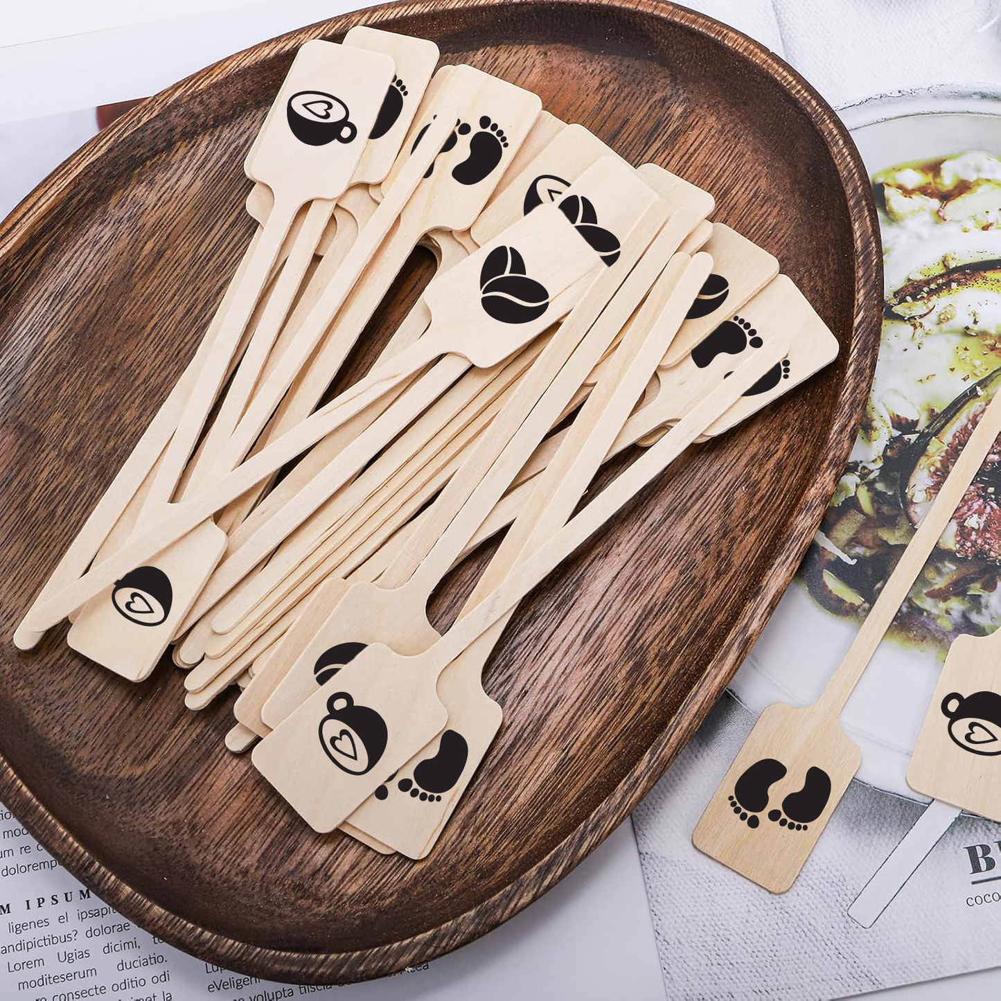 Coffee / Tea Reusable Wooden Stir Sticks