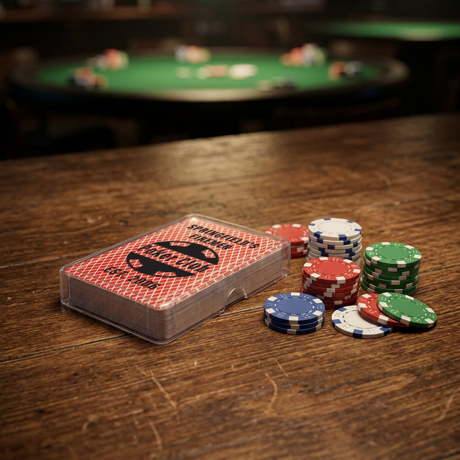 Poker Club Custom Personalized Playing Card Case, Playing Cards Included