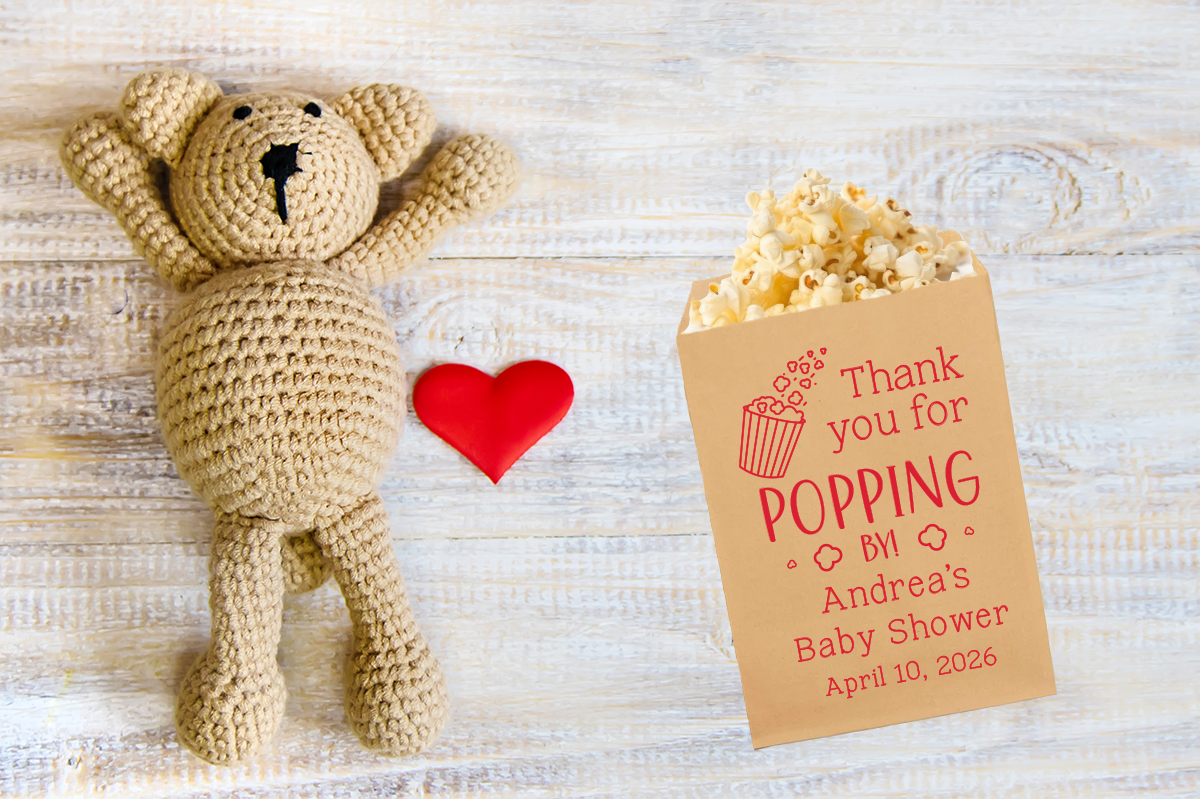 Thank You for Popping By - Baby Shower Treat Bags