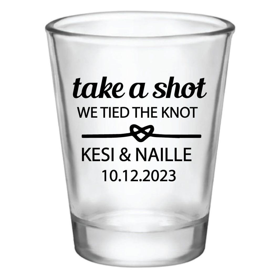 Personalized wedding shot glasses, personalized birthday shot glasses
