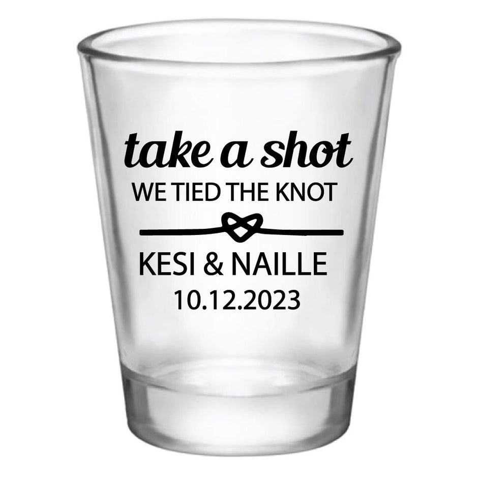 Personalized wedding shot glasses, personalized birthday shot glasses