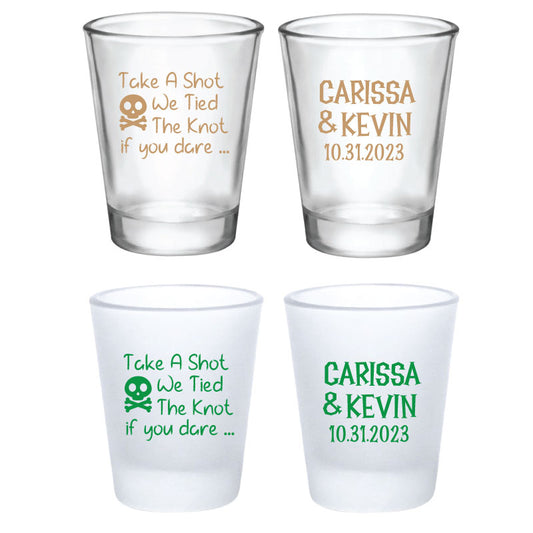 Spooky Wedding Favors - Take A Shot If You Dare
