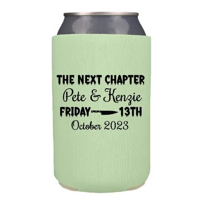 The Next Chapter - Friday the 13th Wedding Can Coolers