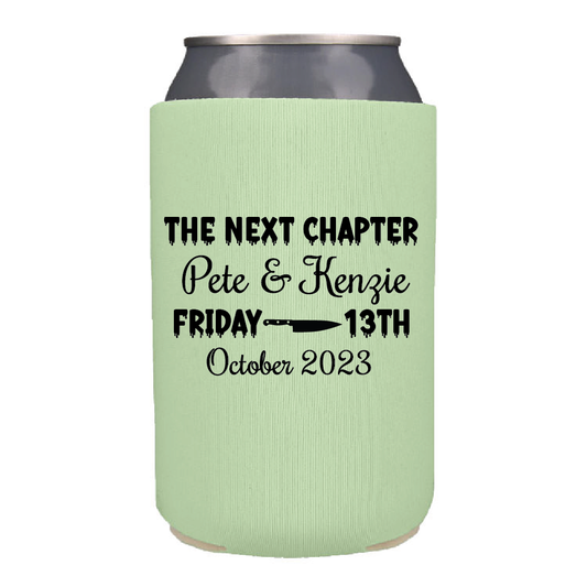 The Next Chapter - Friday the 13th Wedding Can Coolers