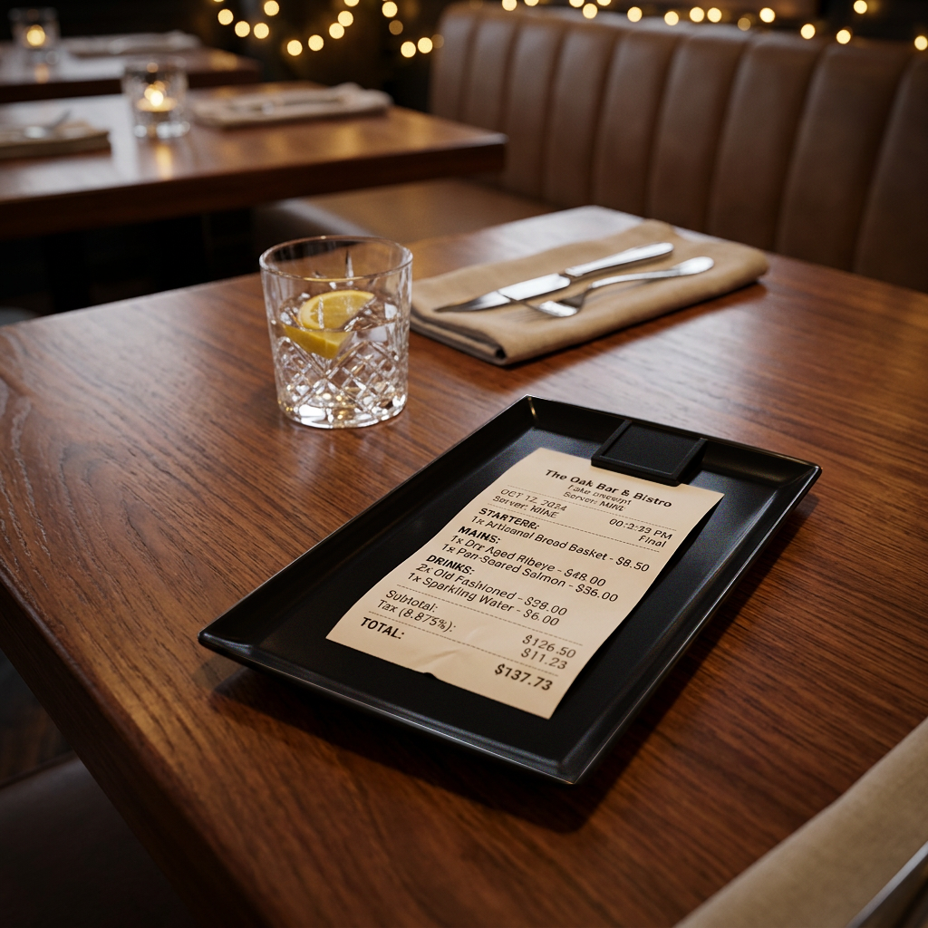 Blank Black Tip / Receipt Trays