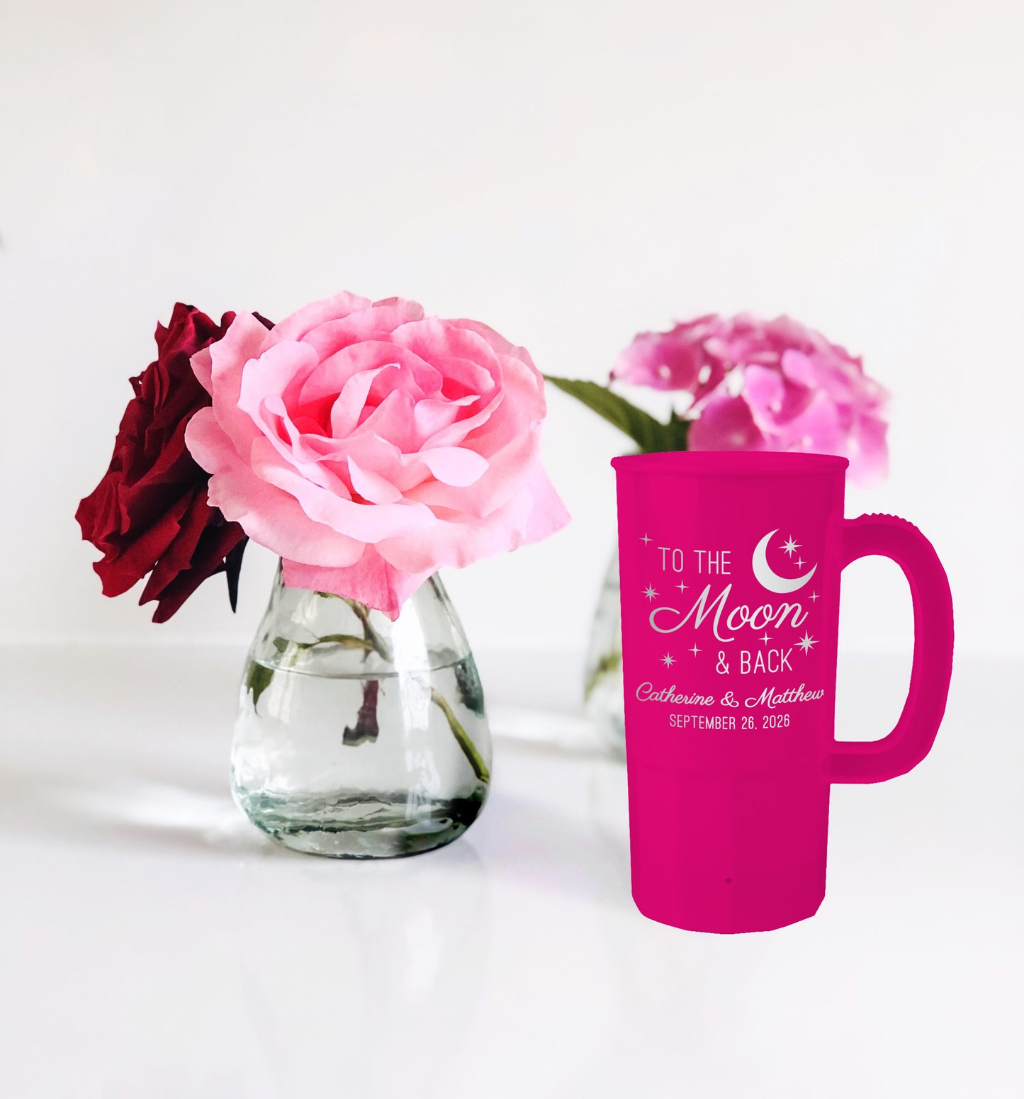 22oz To the Moon & Back Wedding Steins