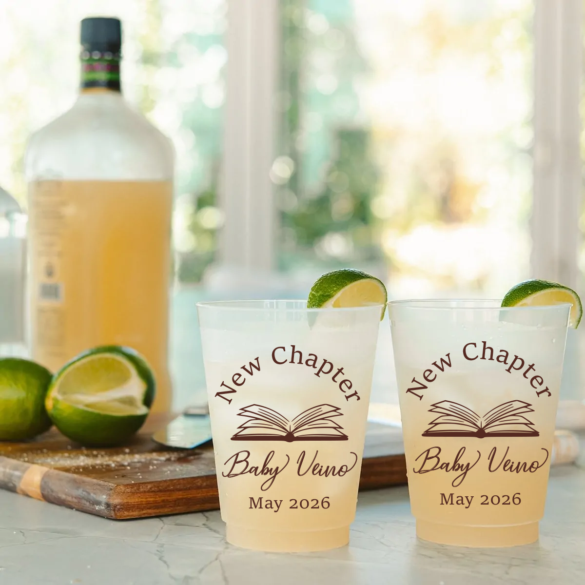 New Chapter Baby Shower Frosted Flex Cups