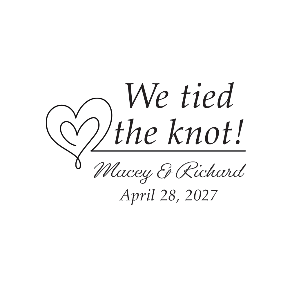 We Tied the Knot Frosted Flex Cups