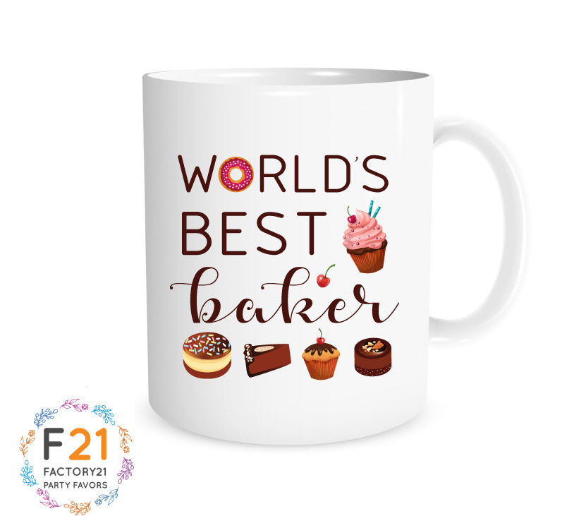 world's best baker mug