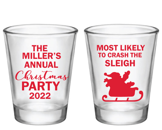 Funny Christmas Shot Glasses