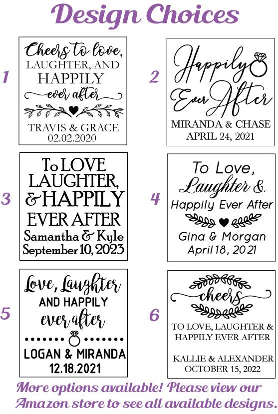 Happily ever after wedding cups