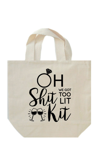 Oh shit kit- large tote bags set of 12