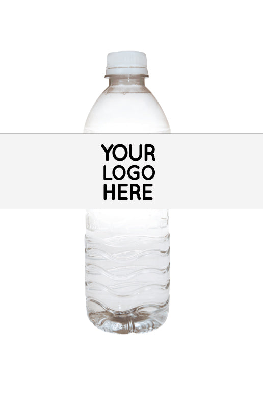 Water bottle labels with your company logo