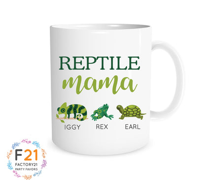 Personalized reptile mom mug 