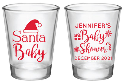 Santa baby shower- shot glasses