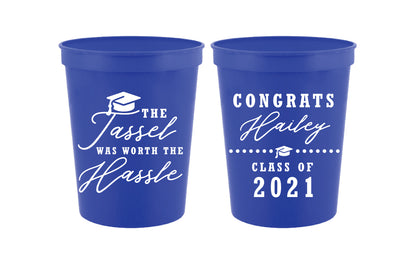 The tassel was worth the hassle- graduation cups