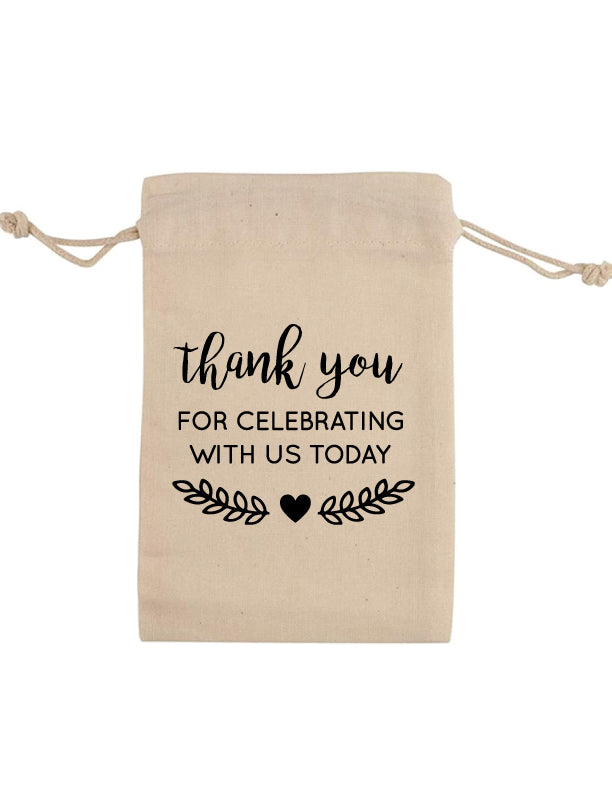 Thank you for celebrating with us- set of 10 bags