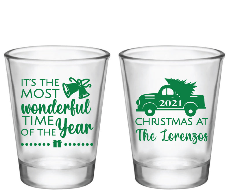 Christmas party shot glasses