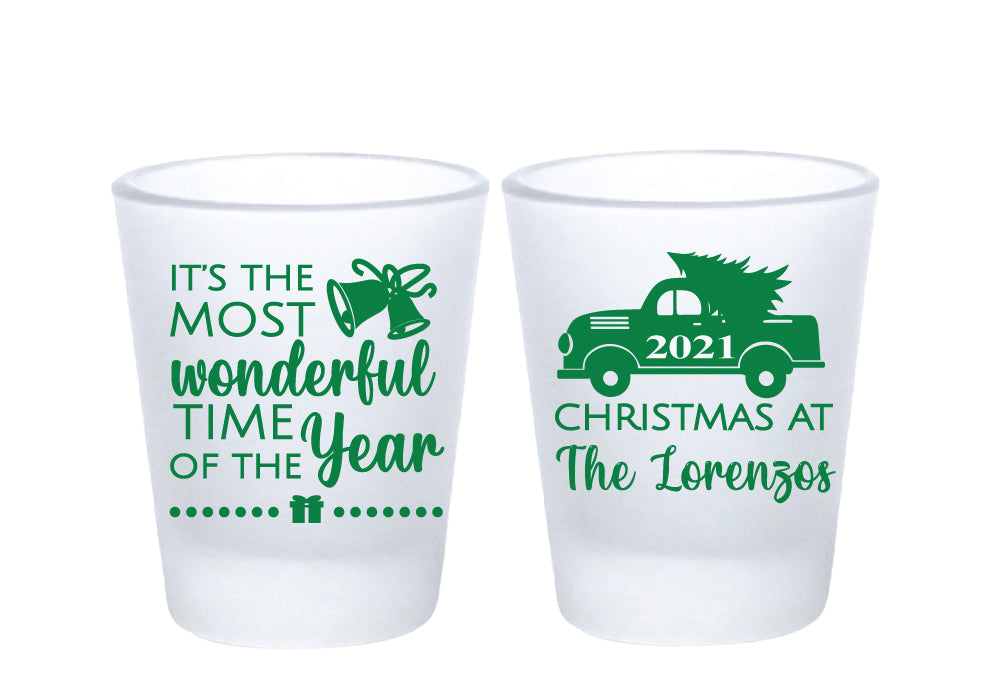 Christmas party shot glasses