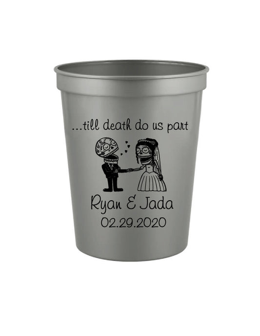 Sugar Skull Wedding Cups