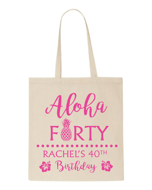 Aloha Birthday Tote Bags