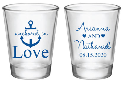 Anchored in Love: Wedding Shot Glasses