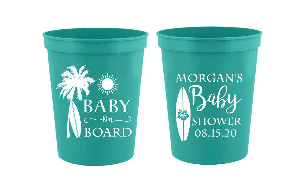 Baby on Board Baby Shower Cups