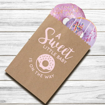 Baby shower donut treat bags