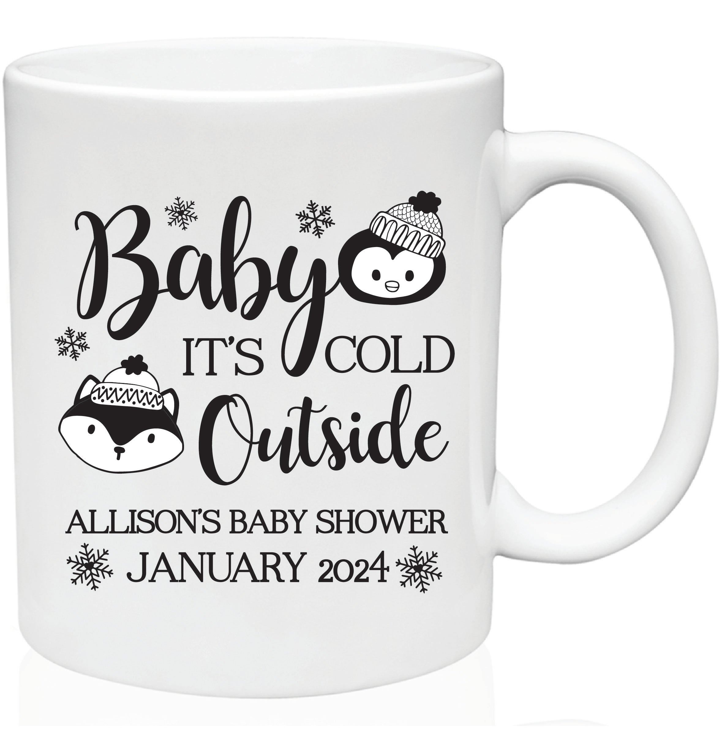 Baby shower mug cheap