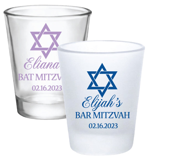 Bat Mitzvah/Bar Mitzvah Shot Glasses