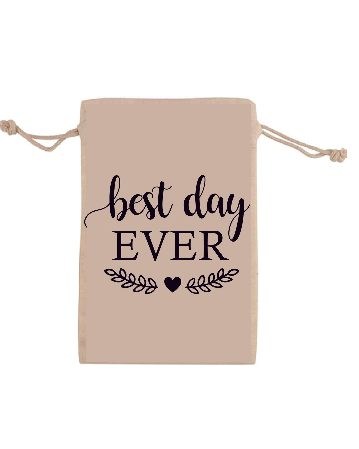 Best day ever- set of 10 canvas thank you bags