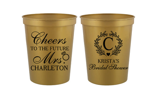 Bridal shower cups