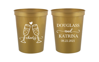 Cheers wedding cups