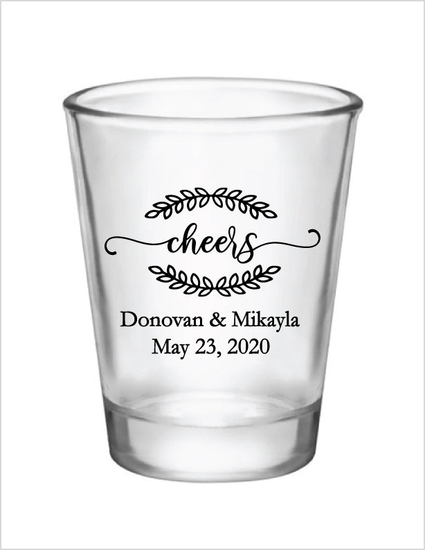 Cheers- wedding shot glasses