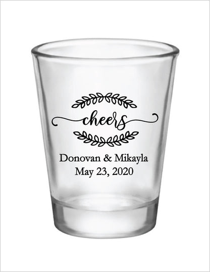 Cheers- wedding shot glasses