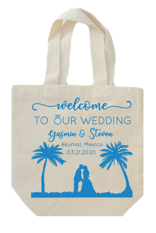 Destination wedding welcome bag