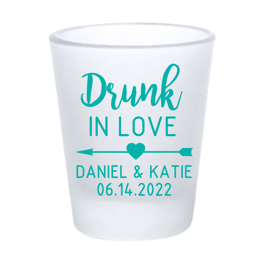 Drunk in Love Wedding Shot Glasses