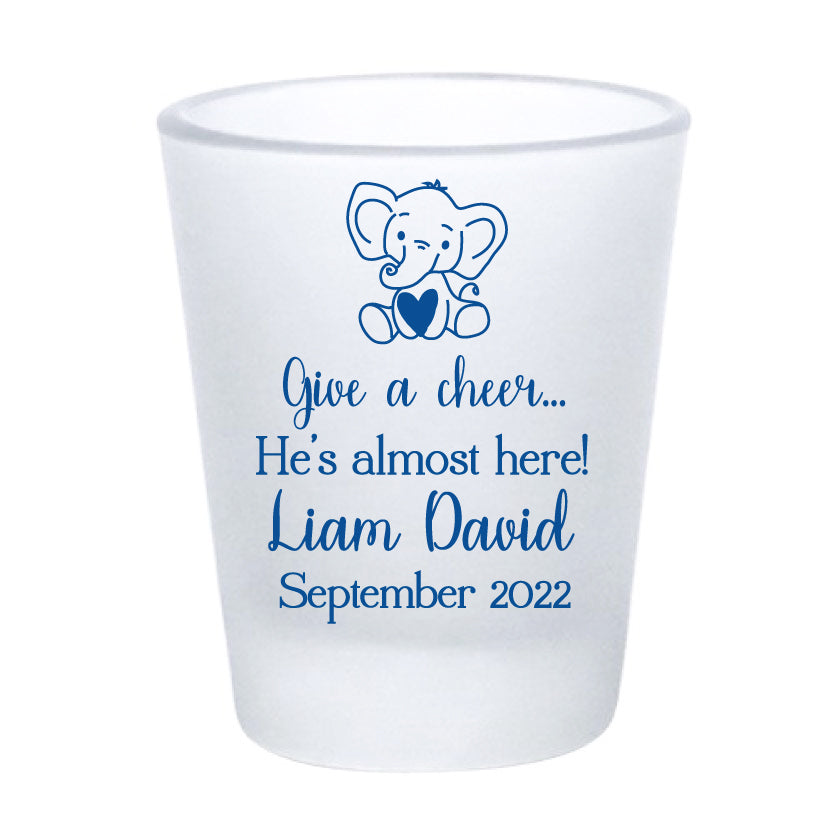 Vasos de chupito con diseño de elefante para baby shower