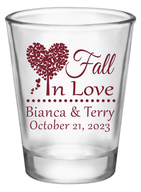 Fall in love shot glasses