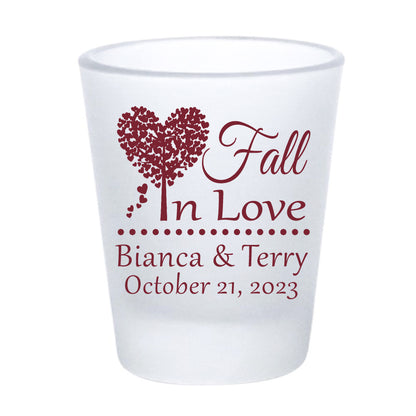 Fall in love shot glasses
