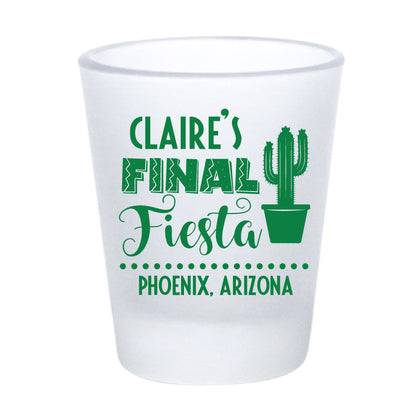 Final Fiesta- Bachelorette party shot glasses