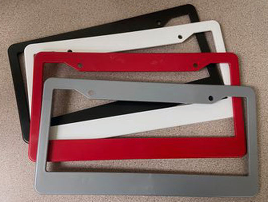 BLANK License Plate Frames Wholesale Bulk Lot, 100 frames per lot