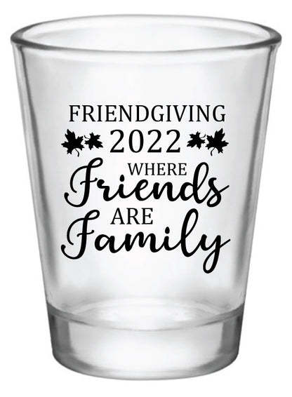 Friendsgiving shot glasses