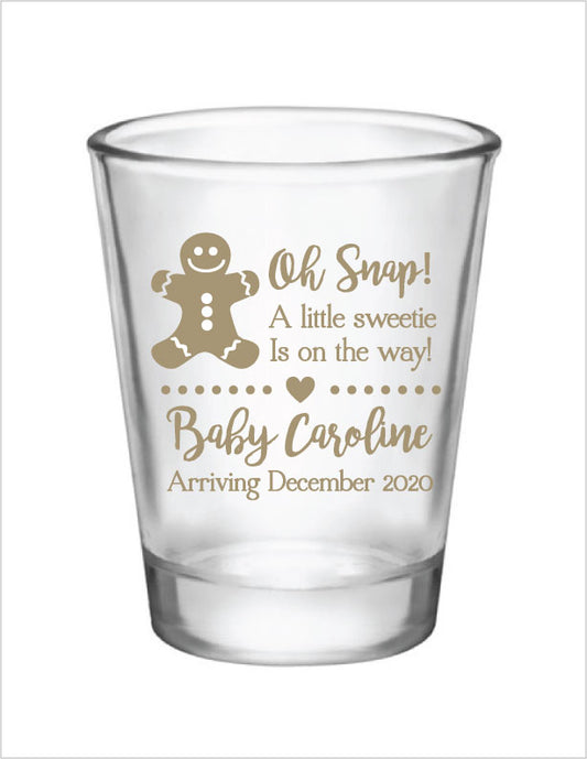 Ginger bread baby shower- shot glasses