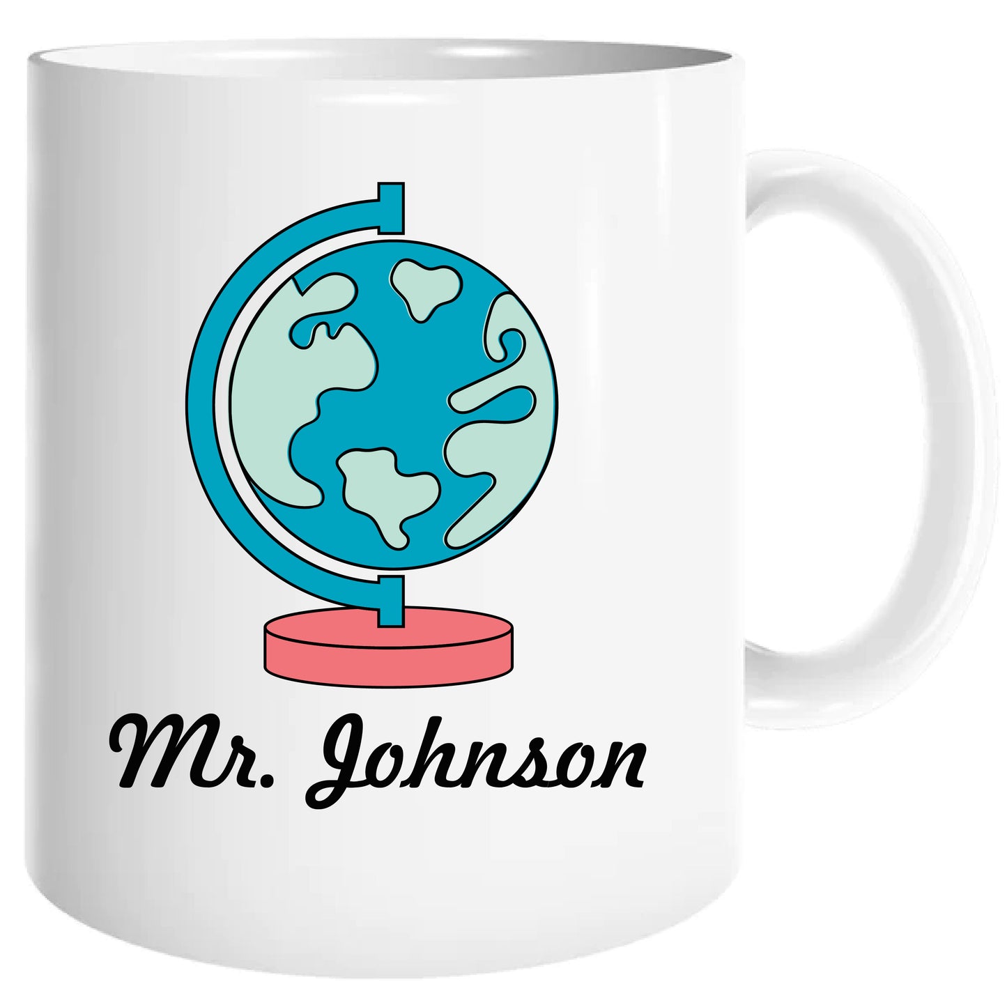 Personalized Geography / history teacher mug