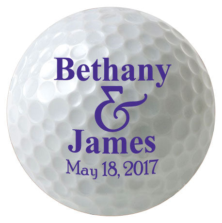Personalized golf balls, perfect wedding favors, gifts, or promotional for your company!